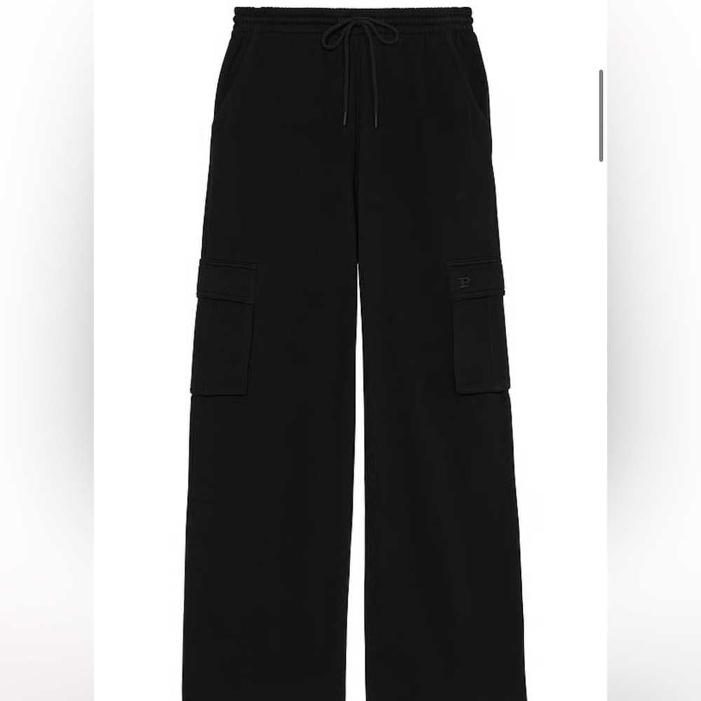 Black Cargo sweat pants